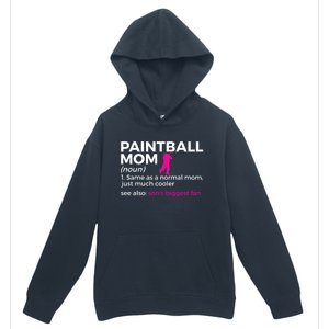 Funny Paintball Mom Definition Son's Biggest Fan Gift Urban Pullover Hoodie