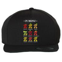 Funny Pi Menu Pi Day 314 Math Teacher fruit pie Wool Snapback Cap