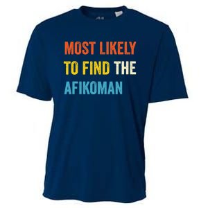 Funny Passover Most Likely To Find The Afikoman Matzah Matzo Cooling Performance Crew T-Shirt