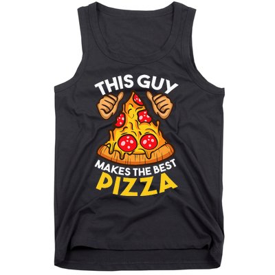 Funny Pizza Maker Gift For Cool Guy Best Pizza Tank Top