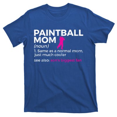 Funny Paintball Mom Definition Son's Biggest Fan Cute Gift T-Shirt