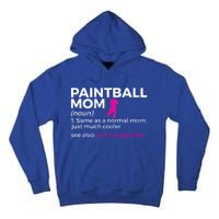 Funny Paintball Mom Definition Son's Biggest Fan Cute Gift Tall Hoodie