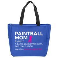 Funny Paintball Mom Definition Son's Biggest Fan Cute Gift Zip Tote Bag