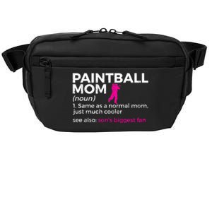 Funny Paintball Mom Definition Son's Biggest Fan Cute Gift Crossbody Pack