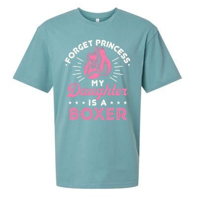 Forget Princess My Daughter Is A Boxer Mom Dad Parent Sueded Cloud Jersey T-Shirt