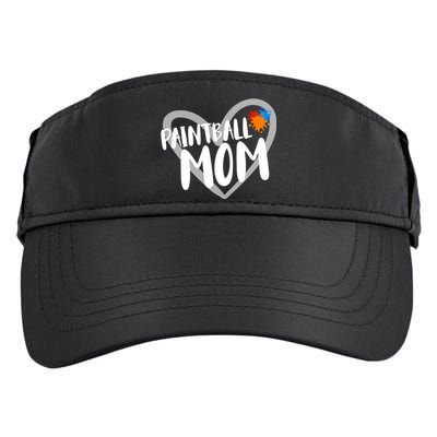 Funny Paintball Mom Heart Paintballing Cool Gift Adult Drive Performance Visor