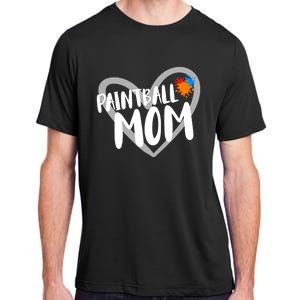 Funny Paintball Mom Heart Paintballing Cool Gift Adult ChromaSoft Performance T-Shirt