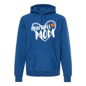 Funny Paintball Mom Heart Paintballing Cool Gift Premium Hoodie