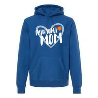 Funny Paintball Mom Heart Paintballing Cool Gift Premium Hoodie