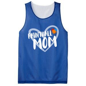 Funny Paintball Mom Heart Paintballing Cool Gift Mesh Reversible Basketball Jersey Tank