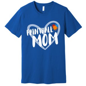 Funny Paintball Mom Heart Paintballing Cool Gift Premium T-Shirt