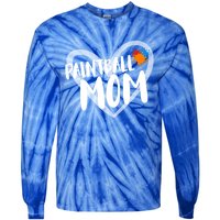 Funny Paintball Mom Heart Paintballing Cool Gift Tie-Dye Long Sleeve Shirt