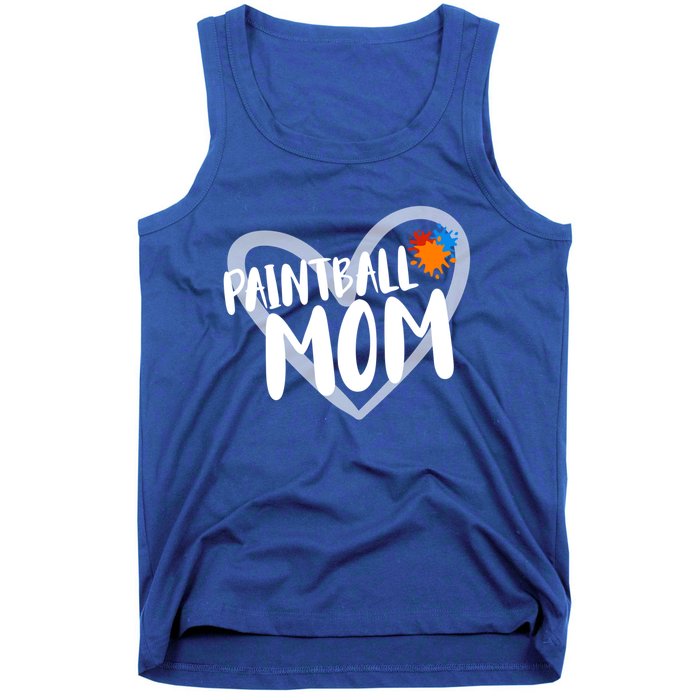 Funny Paintball Mom Heart Paintballing Cool Gift Tank Top