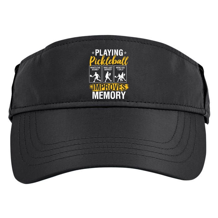 Funny Pickleball Memory Graphic Pickleball Player Adult Drive Performance Visor