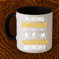 Funny Pickleball Memory Graphic Pickleball Player Mug