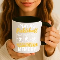 Funny Pickleball Memory Graphic Pickleball Player Mug