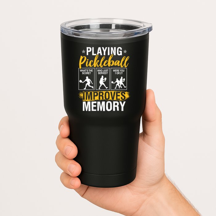Funny Pickleball Memory Graphic Pickleball Player Tumbler