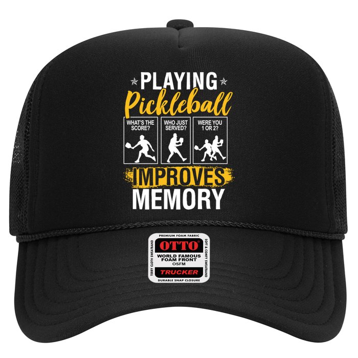 Funny Pickleball Memory Graphic Pickleball Player Trucker Hat