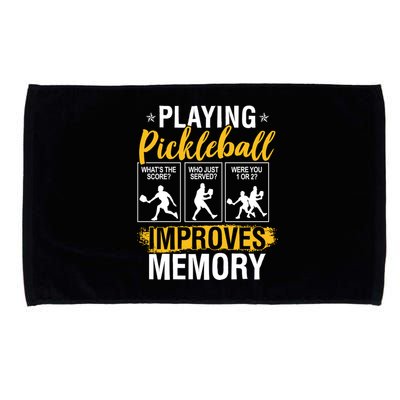 Funny Pickleball Memory Graphic Pickleball Player Microfiber Hand Towel