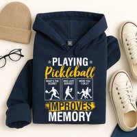 Funny Pickleball Memory Graphic Pickleball Player Hoodie