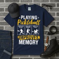 Funny Pickleball Memory Graphic Pickleball Player Tall T-Shirt