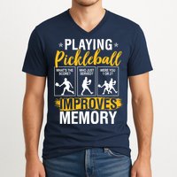 Funny Pickleball Memory Graphic Pickleball Player V-Neck T-Shirt
