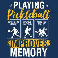 Funny Pickleball Memory Graphic Pickleball Player Button