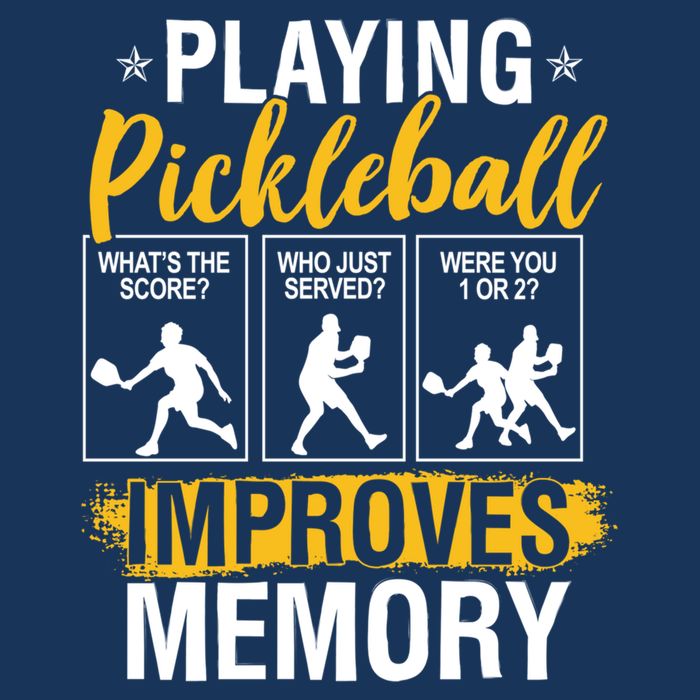 Funny Pickleball Memory Graphic Pickleball Player Button