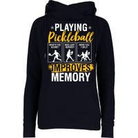 Funny Pickleball Memory Graphic Pickleball Player Womens Funnel Neck Pullover Hood