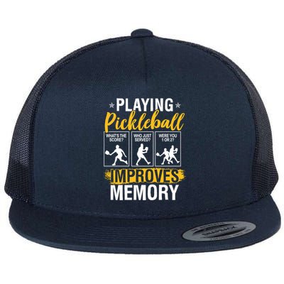 Funny Pickleball Memory Graphic Pickleball Player Flatbill Hat