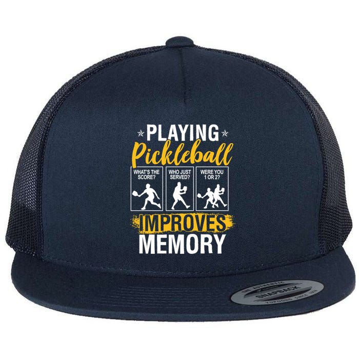 Funny Pickleball Memory Graphic Pickleball Player Flatbill Hat