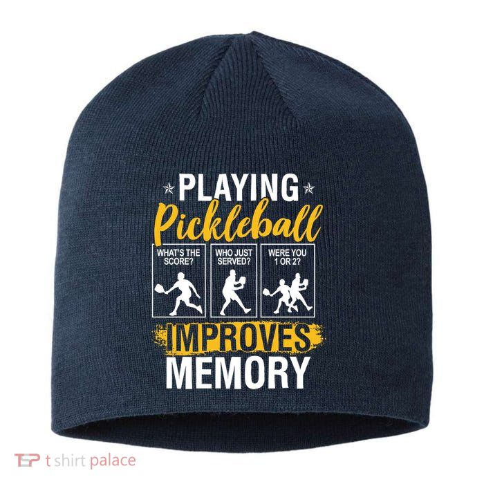 Funny Pickleball Memory Graphic Pickleball Player Sustainable Beanie