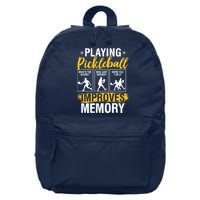 Funny Pickleball Memory Graphic Pickleball Player 16 in Basic Backpack