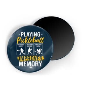 Funny Pickleball Memory Graphic Pickleball Player Magnet