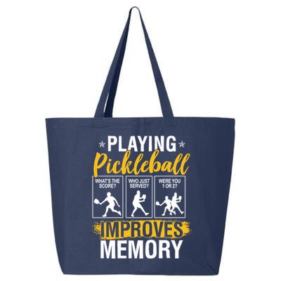Funny Pickleball Memory Graphic Pickleball Player 25L Jumbo Tote