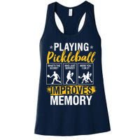Funny Pickleball Memory Graphic Pickleball Player Womens Tank Top