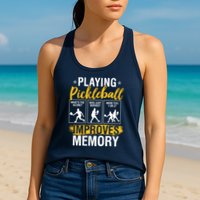 Funny Pickleball Memory Graphic Pickleball Player Womens Tank Top