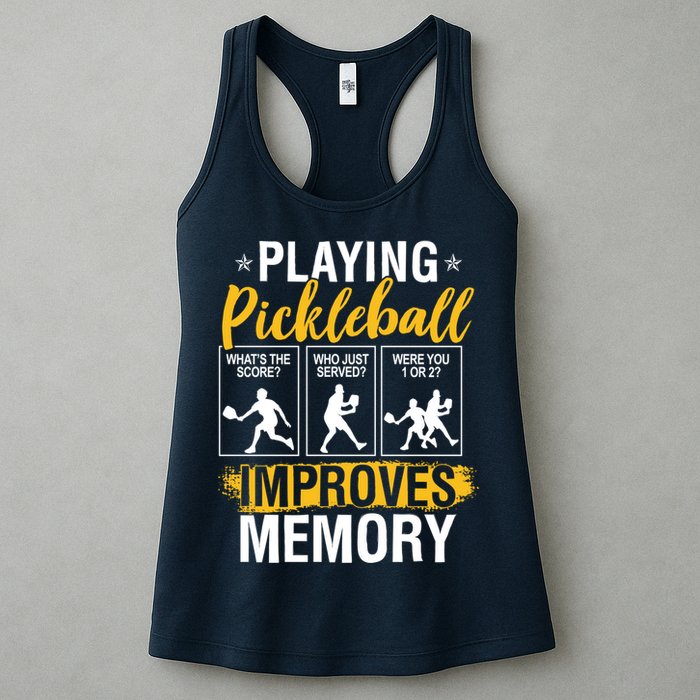 Funny Pickleball Memory Graphic Pickleball Player Womens Tank Top