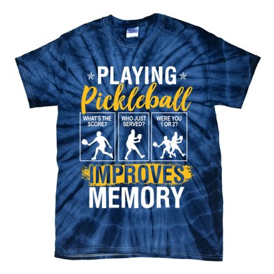 Funny Pickleball Memory Graphic Pickleball Player Tie-Dye T-Shirt