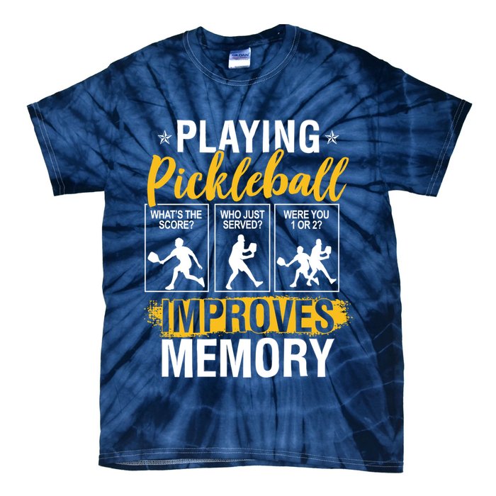 Funny Pickleball Memory Graphic Pickleball Player Tie-Dye T-Shirt