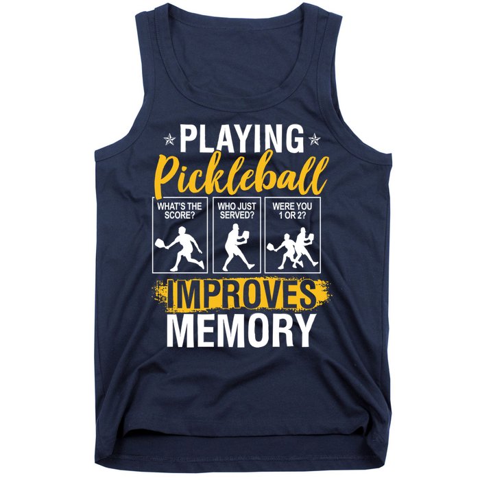 Funny Pickleball Memory Graphic Pickleball Player Tank Top