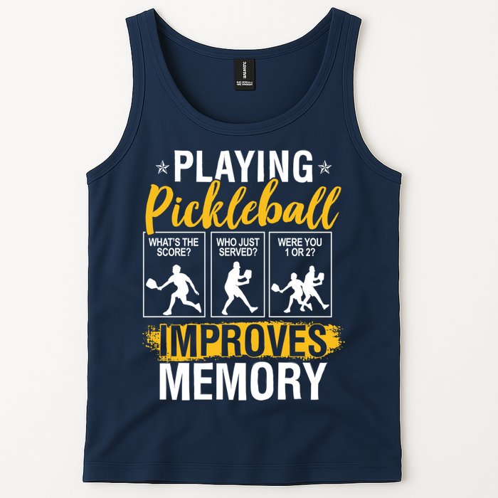 Funny Pickleball Memory Graphic Pickleball Player Tank Top