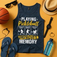 Funny Pickleball Memory Graphic Pickleball Player Tank Top