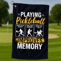 Funny Pickleball Memory Graphic Pickleball Player Golf Towel