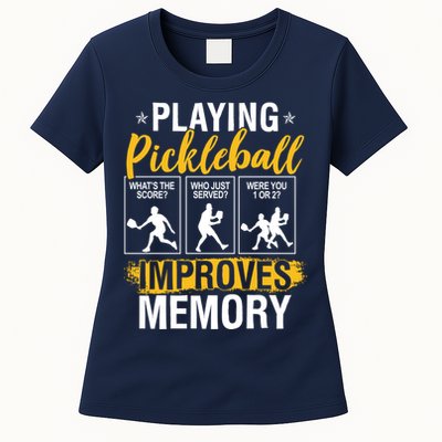 Funny Pickleball Memory Graphic Pickleball Player Womens T-Shirt