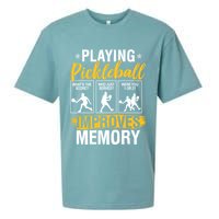 Funny Pickleball Memory Graphic Pickleball Player Sueded Cloud Jersey T-Shirt