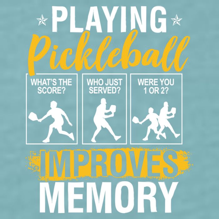 Funny Pickleball Memory Graphic Pickleball Player Sueded Cloud Jersey T-Shirt