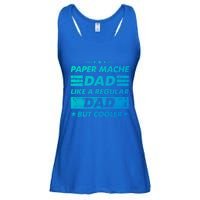 Funny Paper Mache Dad Like A Regular Dad But Cooler Gift Ladies Essential Flowy Tank