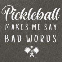 Funny Pickleball Makes Me Say Bad Words Pickleball Players Cotton Canvas Backpack