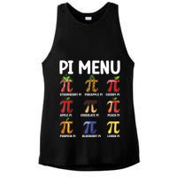 Funny Pi Menu Pi Day Ladies PosiCharge Tri-Blend Wicking Tank